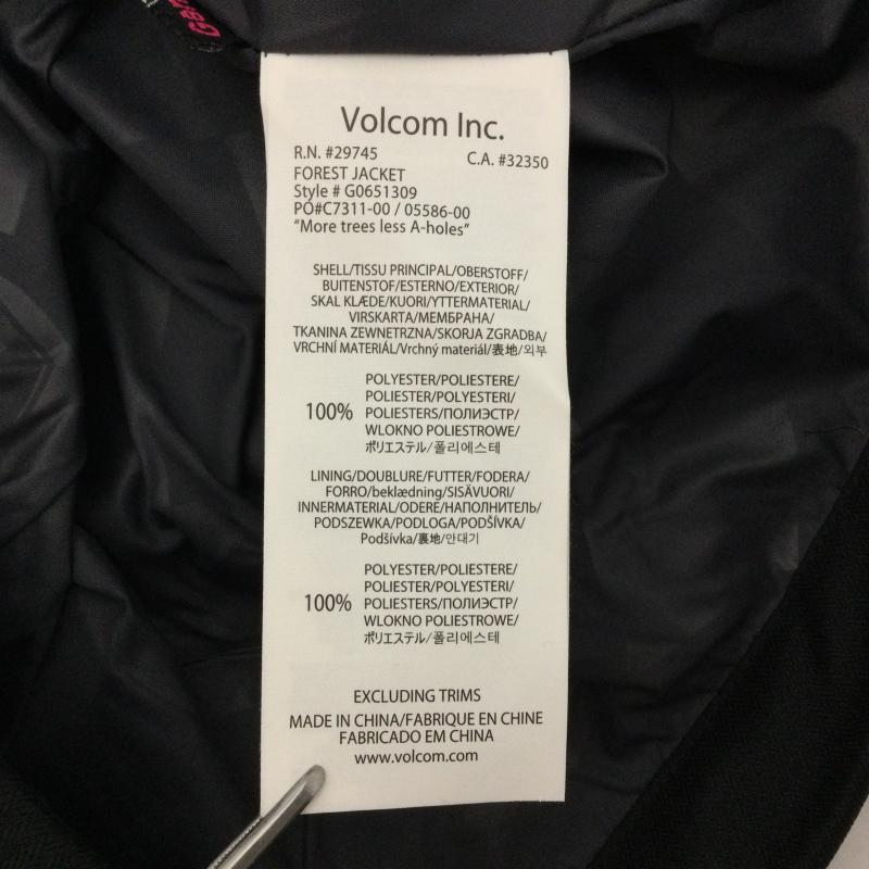 ボルコム VOLCOM ジャケット、上着 ジャンパー、ブルゾン FOREST JACKET フォレストジャケット スキー スノボ ウェア ポリエステル M 黒 / ブラック / black X 桃 / ピンク / pink メンズ USED 古着 中古 50130721