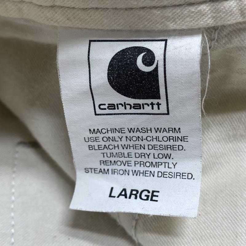カーハート Carhartt パンツ ショートパンツ 裾ロゴ ワーク チノ ハーフパンツ ジップフライ L ワンポイント X ロゴ、文字 X 刺繍 メンズ USED 古着 中古 50131207