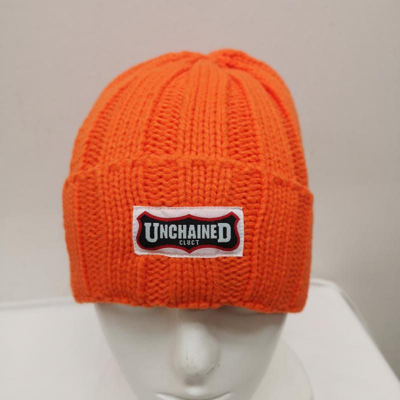 クラクト CLUCT 帽子 ニット帽 04757 SEAL BEANIE ビーニー ニット キャップ - 橙 / オレンジ / orange メンズ USED 古着 中古 50131781