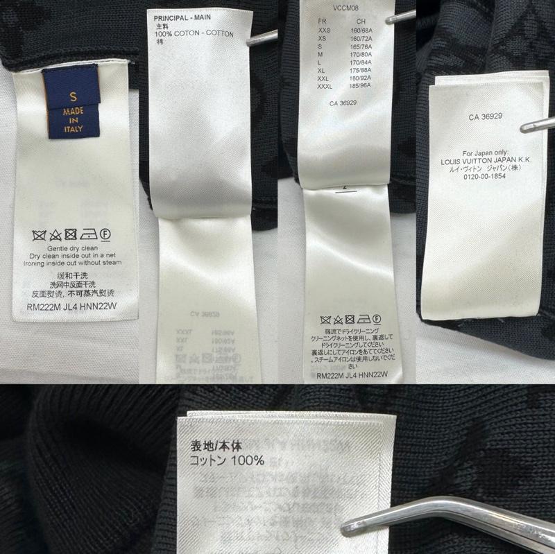 ルイヴィトン LOUIS VUITTON ジャケット、上着 ジャンパー、ブルゾン 22AW LV グラフィティ モノグラム ニット ジップ ブルゾン RM222M JL4 HNN22W S 黒 / ブラック / black メンズ USED 古着 中古 50131991