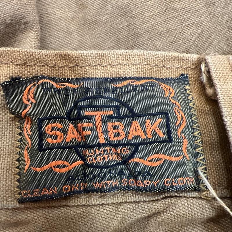 ヴィンテージ VINTAGE パンツ ワークパンツ、ペインターパンツ 70s SAFTBAK ダック ハンティング ワークパンツ - 茶 / ブラウン / brown メンズ USED 古着 中古 50132162