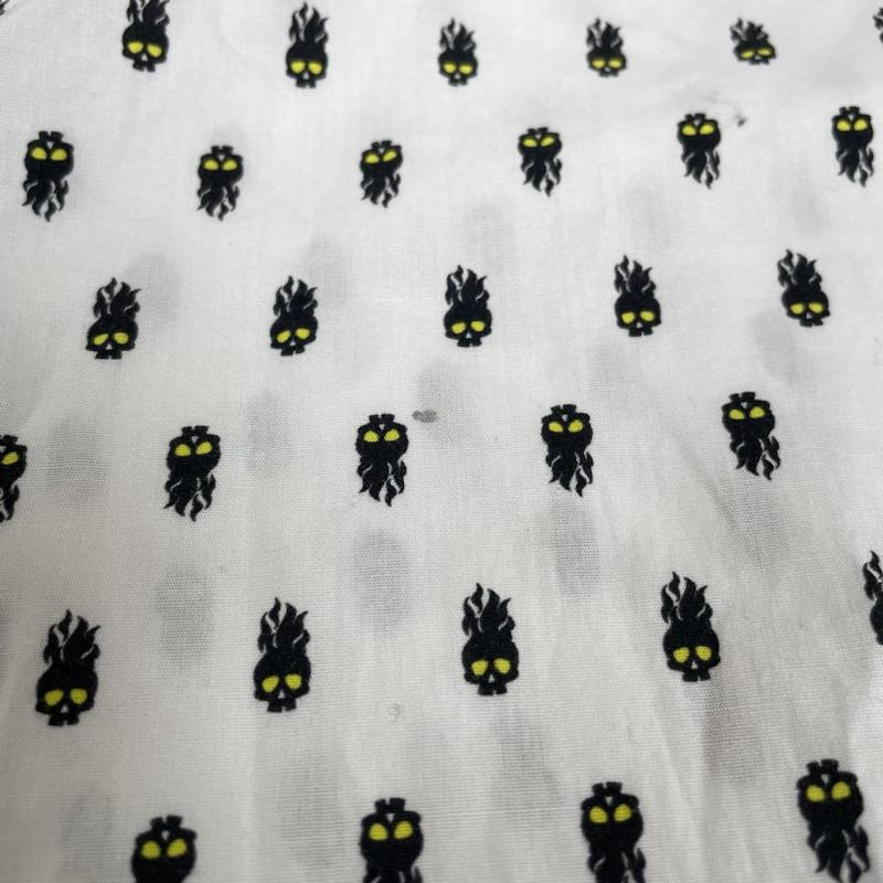 ディーゼル DIESEL シャツ、ブラウス 長袖 S-VEN-SKULL スカル 総柄 プリント 長袖 シャツ shirt ロゴ 刺繍 XS ロゴ、文字 X スカル X 総柄 X プリント 白 / ホワイト / white メンズ USED 古着 中古 50132589