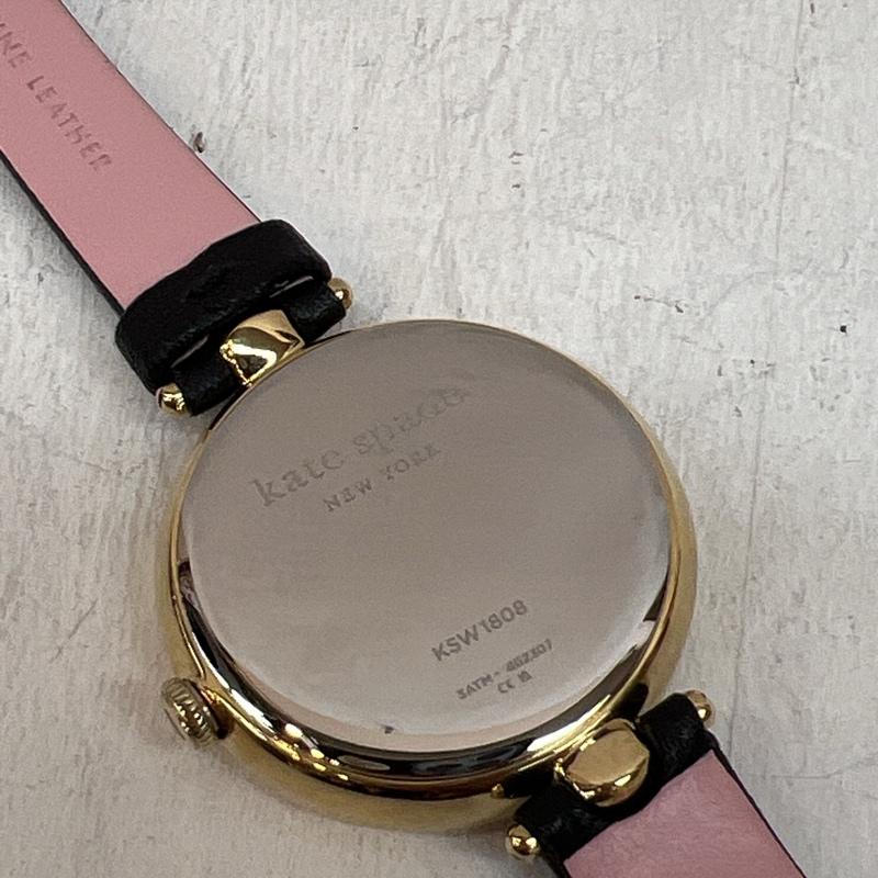 ケイトスペード Kate Spade 腕時計 アナログ(クォーツ式) ホランド ブラック レザー ウォッチ KSW1808 - レディース USED 古着 中古 50133446