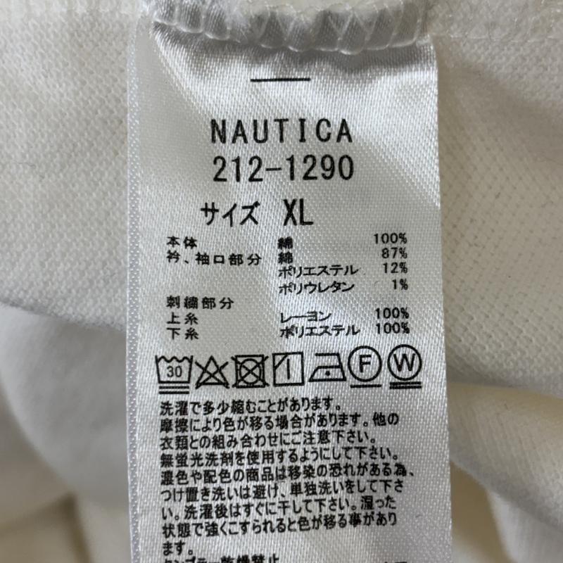 ノーティカ NAUTICA ポロシャツ 半袖 212-1290 ビッグ シルエット オーバー サイズ 鹿の子 半袖 ポロシャツ 白 ホワイト XL 白 / ホワイト / white メンズ USED 古着 中古 50133781
