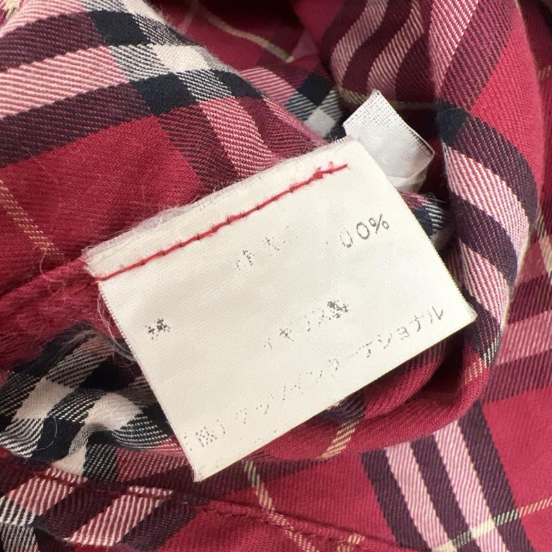 バーバリーズ BURBERRYS シャツ、ブラウス 長袖 90s イギリス製 ノバチェック ボタンダウンシャツ L 赤 / レッド / red メンズ USED 古着 中古 50133959