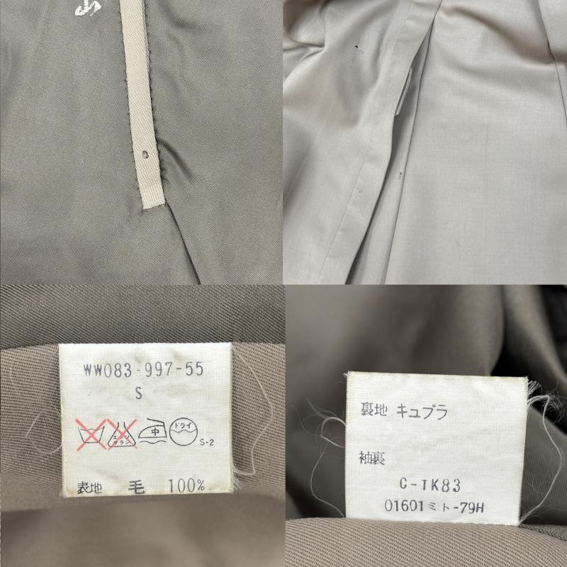 バーバリーズ BURBERRYS コート トレンチコート 90年代頃 ビンテージ ウール トレンチ コート カーキ S カーキ / カーキ / khaki メンズ USED 古着 中古 50134194