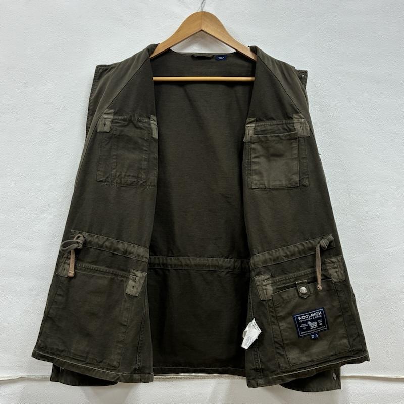 ウールリッチ WOOLRICH ジャケット、上着 ジャンパー、ブルゾン JOHN RICH & BROS ミリタリー サファリ ファティーグ ジャケット 製品洗い ウォッシュ加工 S ダメージ加工 カーキ / カーキ / khaki メンズ USED 古着 中古 50134381