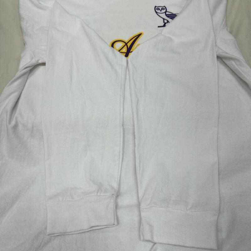 古着 USED Tシャツ 長袖 OCTOBER S VERY OWN オクトーバーズ ベリー オウン OVO ×NBA LOS ANGELES LAKERS ロンT L 白 / ホワイト / white メンズ USED 古着 中古 50134788