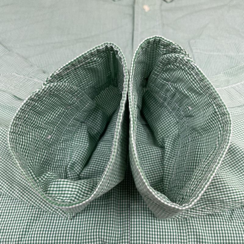 ブルックス ブラザーズ BROOKS BROTHERS シャツ、ブラウス 長袖 長袖 シャツ ブラウス Est.1818 ボタンダウン BD USA製 チェック XL チェック 緑 / グリーン / green メンズ USED 古着 中古 50135017