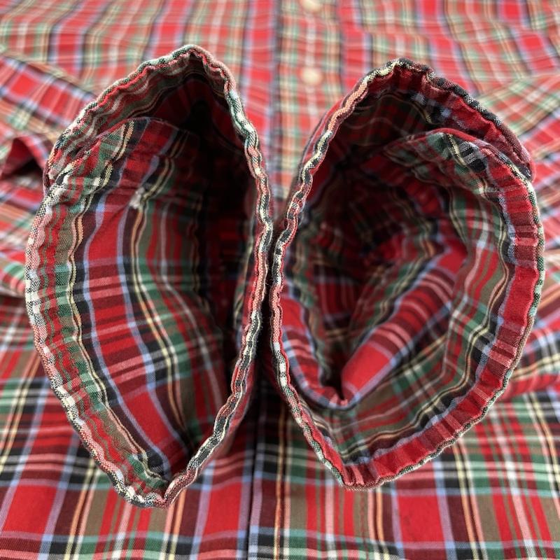 ブルックス ブラザーズ BROOKS BROTHERS シャツ、ブラウス 長袖 80s 長袖 シャツ Est.1818 ブラウス Shirt ロングスリーブ チェック USA製 サイズ16 6ボタン - チェック マルチカラー / マルチカラー / multicolor メンズ USED 古着 中古 50135439