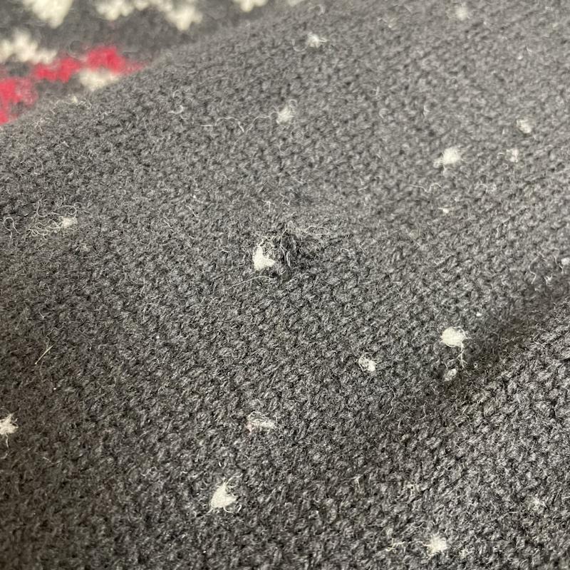 ラファイエット Lafayette ニット、セーター 長袖 ニット ウール クルーネック セーター 長袖 CITY SCAPE SWEATER 厚手 ノルディック柄 XL ノルディック柄 黒 / ブラック / black メンズ USED 古着 中古 50135955