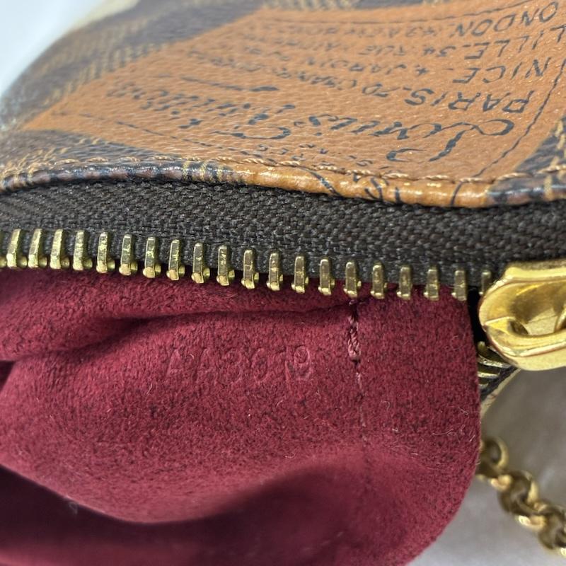 ルイヴィトン LOUIS VUITTON ポシェット ポシェット LOUIS VUITTON ルイヴィトン ダミエポシェット・ミラMM N63080 ポシェット ブラウン 廃盤 総柄 茶 / ブラウン / brown レディース USED 古着 中古 50136409