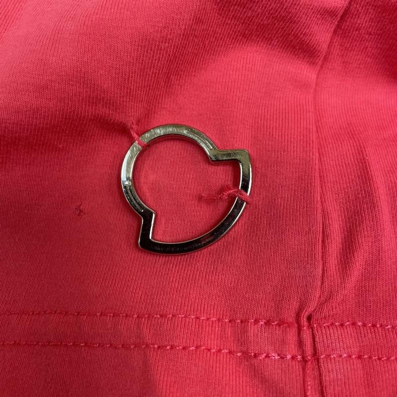 モンクレール MONCLER カットソー 七分袖 カットソー 七分袖 クルーネック コットン 無地 ストレッチ インナー Tシャツ S 無地 桃 / ピンク / pink レディース USED 古着 中古 50136517
