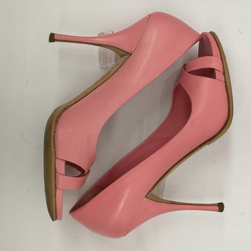ミュウミュウ miu miu パンプス パンプス ハイヒール パンプス オープントゥ ピンヒール 35 1/2 23.0cm 桃 / ピンク / pink レディース USED 古着 中古 50136540