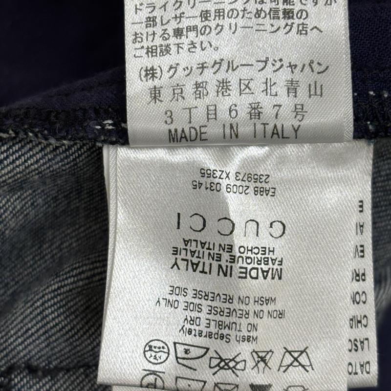 グッチ GUCCI スカート ミニスカート 235973 XZ355 イタリア製 ストレッチ デニム ミニ スカート インディゴ 42 インディゴ / インディゴ / Indigo レディース USED 古着 中古 50136756
