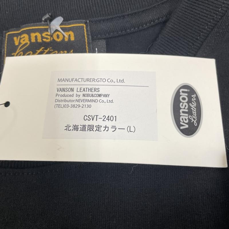 ヴァンソン VANSON Tシャツ 半袖 別注 半袖 Tシャツ スカル ファイヤー 総刺繍 クルーネック バイカー クロスボーン 北海道限定カラー L ロゴ、文字 X スカル X X 刺繍 黒 / ブラック / black メンズ USED 古着 中古 50136847