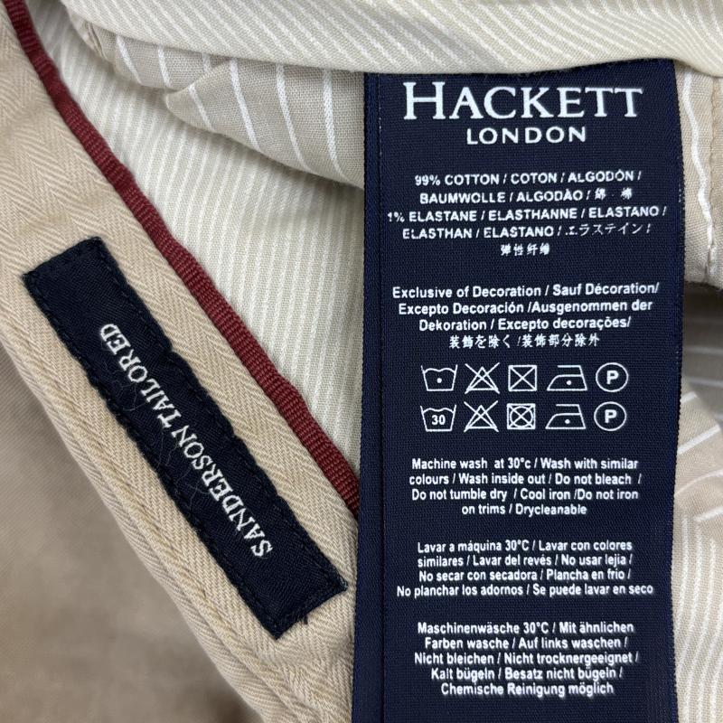 古着 USED パンツ チノパン HACKETT LONDON ハケット ロンドン SANDERSON TAILORED チノ トラウザーズ パンツ ベージュ 38 ベージュ / ベージュ / beige メンズ USED 古着 中古 50136904