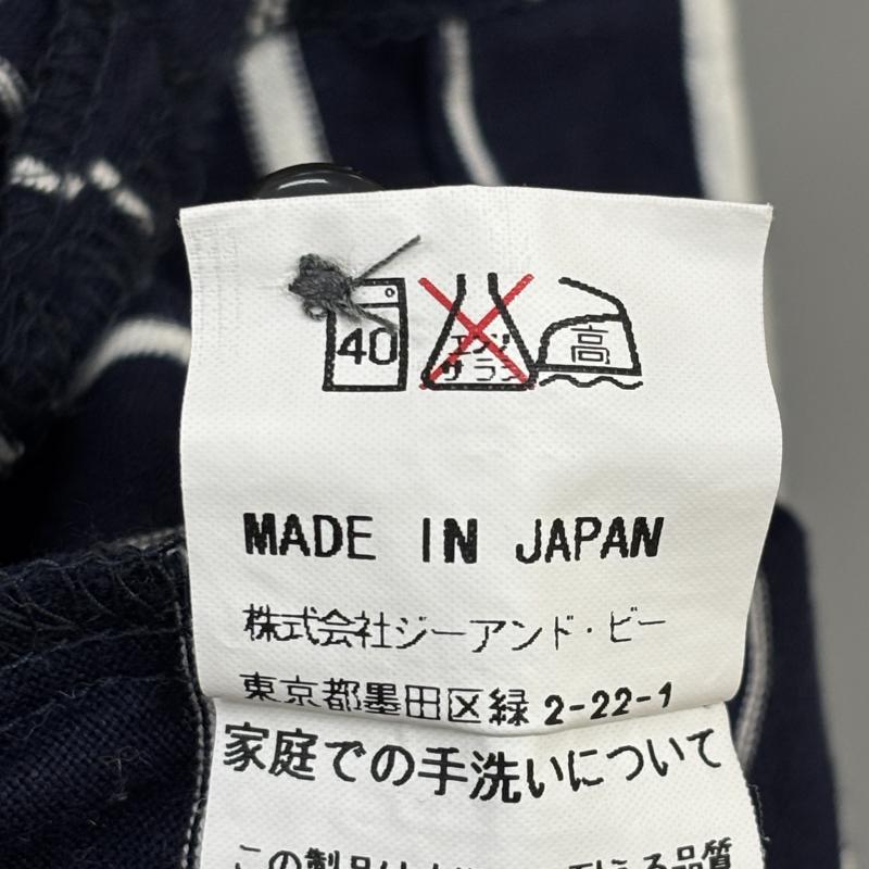 バラクータ BARACUTA ポロシャツ 半袖 ZBC502-22 日本製 ワンポイント ロゴ 刺繍 ボーダー柄 半袖 ポロシャツ 紺 白 ネイビー ホワイト M 紺 / ネイビー / navy X 白 / ホワイト / white メンズ USED 古着 中古 50136968