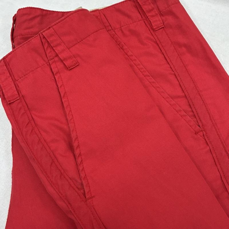 ステューシー STUSSY パンツ ショートパンツ 90 s オールド ヴィンテージ 紺タグ USA製 コットン ポリエステル ハーフパンツ 36 ワンポイント X ロゴ、文字 赤 / レッド / red メンズ USED 古着 中古 50137455