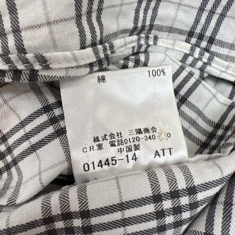 バーバリーブラックレーベル BURBERRY BLACK LABEL シャツ、ブラウス 半袖 チェック 半袖シャツ 3 メンズ USED 古着 中古 50137782