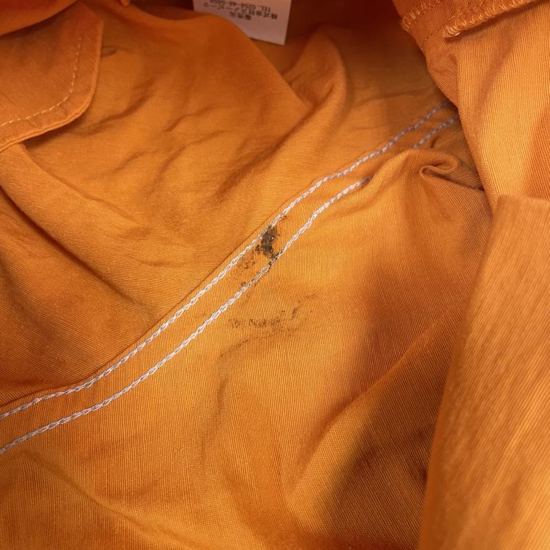スノーピーク Snow Peak パンツ ショートパンツ Light Mountain Cloth Shorts PA-22SU102 ショート ハーフ パンツ アウトドア キャンプ ベルト 軽量 撥水 M ロゴ、文字 X 刺繍 橙 / オレンジ / orange メンズ USED 古着 中古 50138431