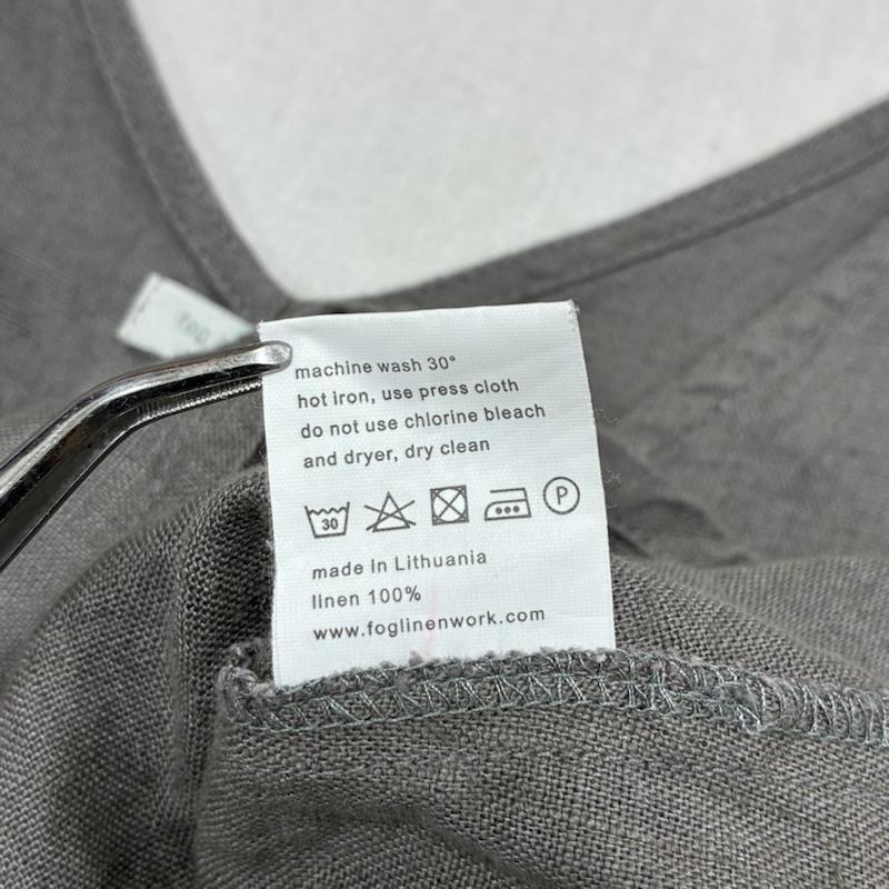 フォグリネンワーク fog linen work ワンピース ロングスカート リネン ロング ワンピース ノースリーブ - 無地 灰 / グレー / gray レディース USED 古着 中古 50138441