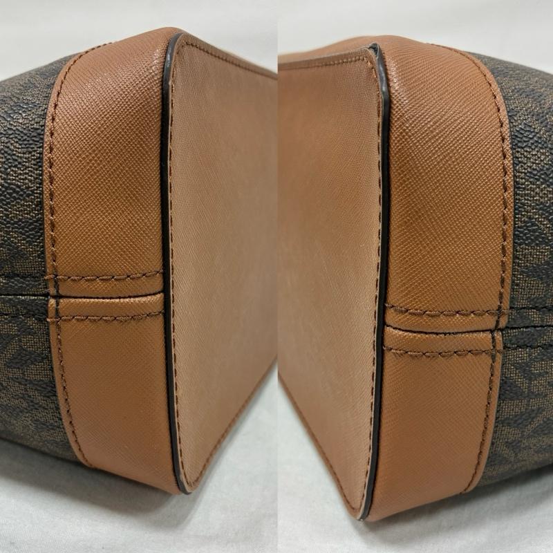 マイケルコース MICHAEL KORS トートバッグ トートバッグ JET SET TRAVEL ジップ トートバッグ A4収納 肩掛け ゴールド金具 - 総柄 X ロゴ、文字 茶 / ブラウン / brown X 金 / ゴールド / gold color レディース USED 古着 中古 50138470