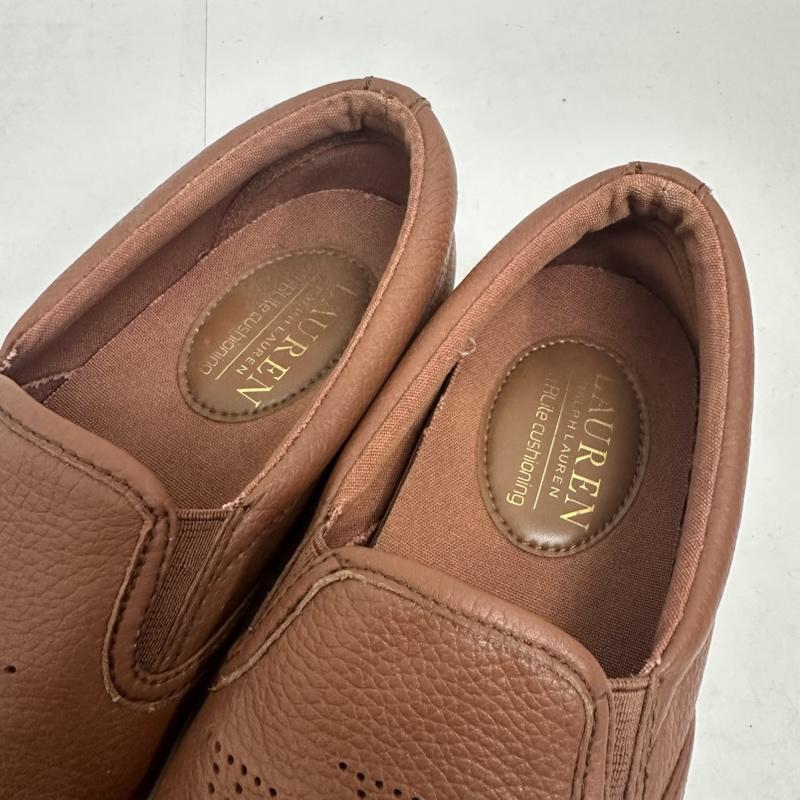 ローレンラルフローレン LAUREN RALPH LAUREN スリッポン スリッポン Racquel Slip On Sneaker スリッポン レザー スニーカー シューズ LRL 靴 US:5.5 茶 / ブラウン / brown レディース USED 古着 中古 50139692