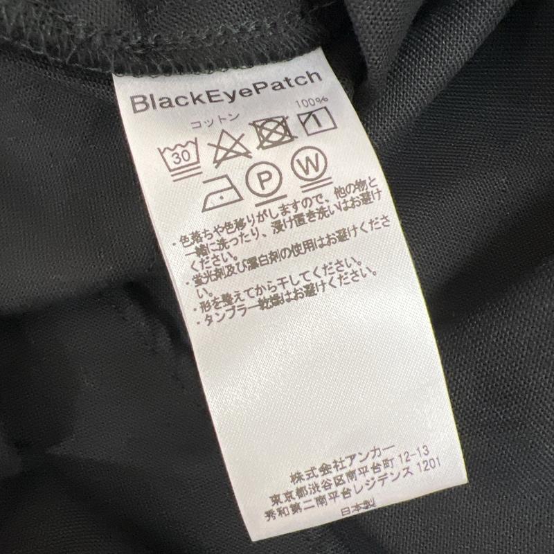 ブラックアイパッチ BlackEyePatch シャツ、ブラウス 長袖 B ロゴ 刺繍 ボタンダウンシャツ XL 黒 / ブラック / black メンズ USED 古着 中古 50140414