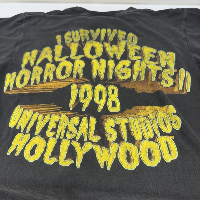 古着 USED Tシャツ 半袖 90s USA製 UNIVERSAL STUDIOS ホラーナイト プリント Tシャツ S 黒 / ブラック / black メンズ USED 古着 中古 50141099