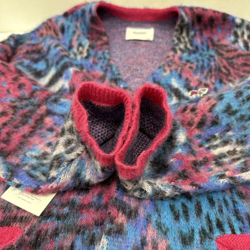 ダブレット doublet カーディガン 長袖 22AW MIX ANIMAL 総柄 アルパカ ウール カーディガン 22AW75KN94 M マルチカラー / マルチカラー / multicolor メンズ USED 古着 中古 50141471