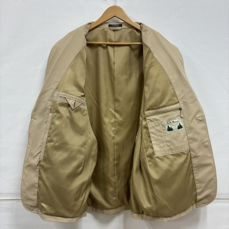 エルエルビーン L.L.Bean ジャケット、上着 ジャケット、ブレザー 2B テーラード ジャケット ブレザー コットン 44 ベージュ / ベージュ / beige メンズ USED 古着 中古 50141567