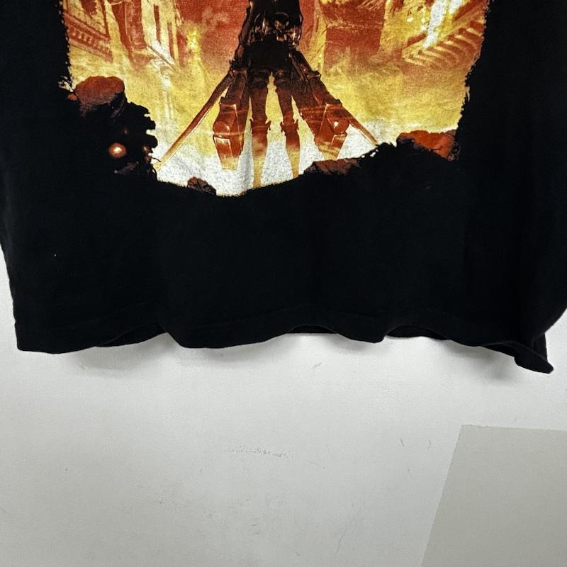 古着 USED Tシャツ 半袖 進撃の巨人 プリントTEE attack on titan L プリント 黒 / ブラック / black メンズ USED 古着 中古 50141879