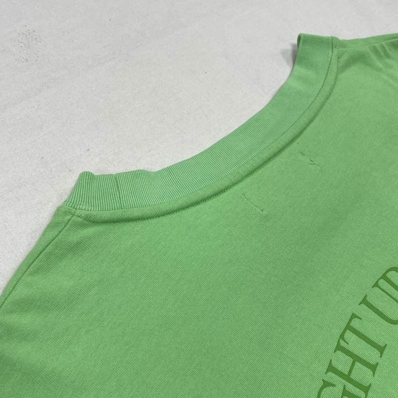 タイトブース TIGHTBOOTH Tシャツ 半袖 TBPR STRAIGHT UP T-SHIRT オーバーサイズ ビッグシルエット ポケット Tシャツ M ロゴ、文字 X プリント 薄緑 / ライトグリーン / メンズ USED 古着 中古 50142124