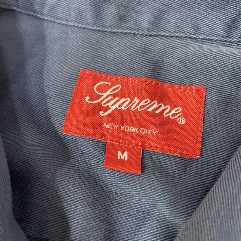 シュプリーム Supreme シャツ、ブラウス 半袖 19SS Sekintani La Norihiro Work Shirt ブルー M M ロゴ、文字 X プリント 青 / ブルー / blue メンズ USED 古着 中古 50142213