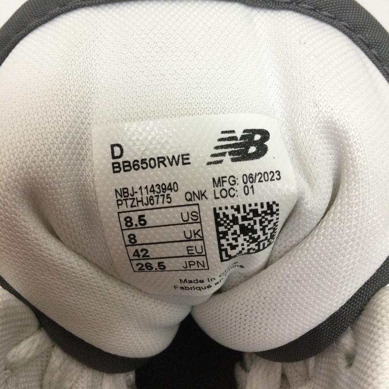 ニューバランス New Balance スニーカー スニーカー New Balance 650 Retro Basketball Mid White Grey BB650RWE 26.5cm 白 / ホワイト / white メンズ USED 古着 中古 50142252