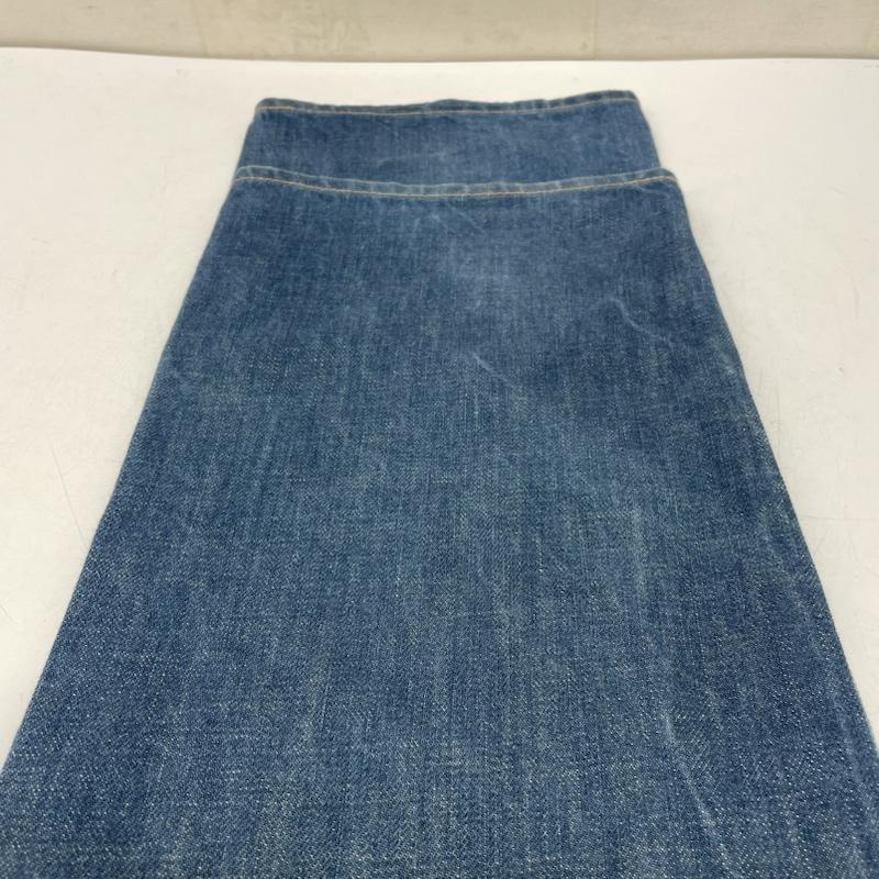 アンユーズド UNUSED パンツ デニム、ジーンズ ストレート デニム パンツ UW0175 11SS レインボーステッチ サスペンダーボタン ボタンフライ 3 無地 X ロゴ、文字 インディゴ / インディゴ / Indigo メンズ USED 古着 中古 50142705