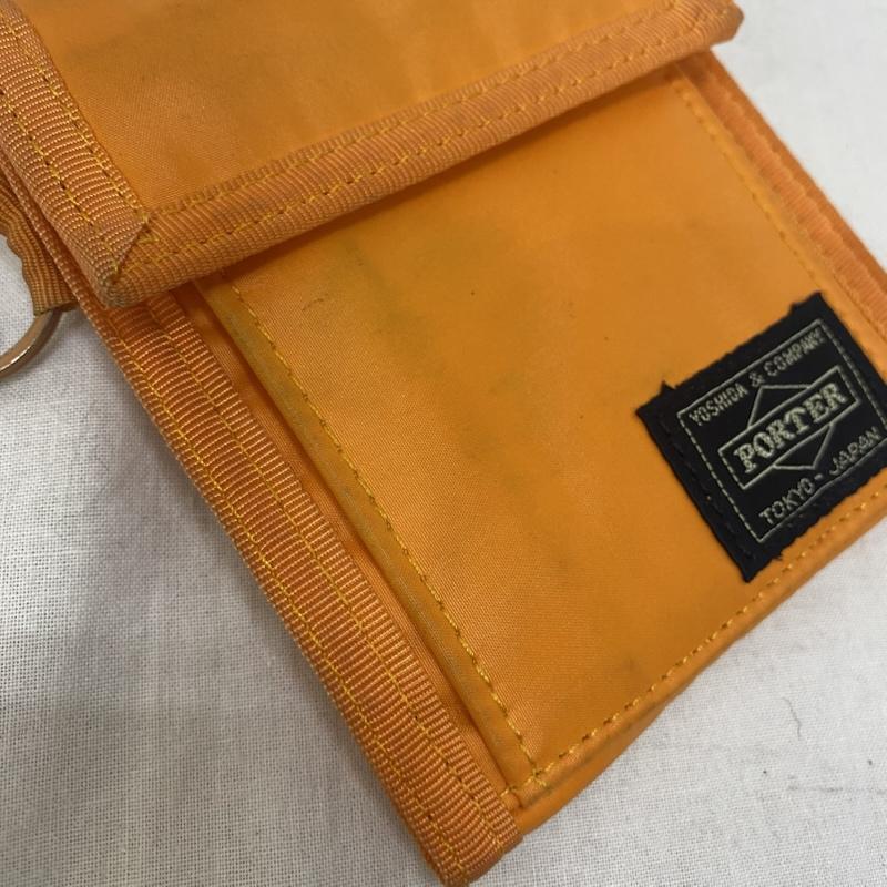 ポーター PORTER 財布 二つ折り 吉田カバン PORTER CAPSULE WALLET 縦型 ナイロン orange 財布 - ロゴ、文字 橙 / オレンジ / orange メンズ USED 古着 中古 50142829