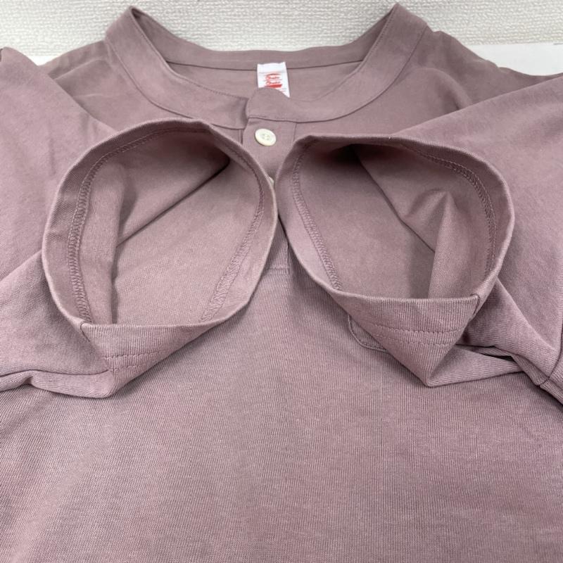 古着 USED Tシャツ 半袖 ChahChah バック ロゴ 刺繍 半袖 ヘンリーネック Tシャツ 厚手 タグ付き CC22SS-C-01 XL ロゴ、文字 X 刺繍 紫 / パープル / purple メンズ USED 古着 中古 50142908