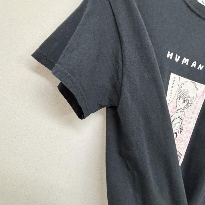 フラグスタフ FLAGSTUFF Tシャツ 半袖 Tシャツ 2019SS 電影少女 ビデオガール コラボ HUMANITY 桂正和 集英社 19ss-FS×VG-06 S キャラクター 黒 / ブラック / black メンズ USED 古着 中古 50143078