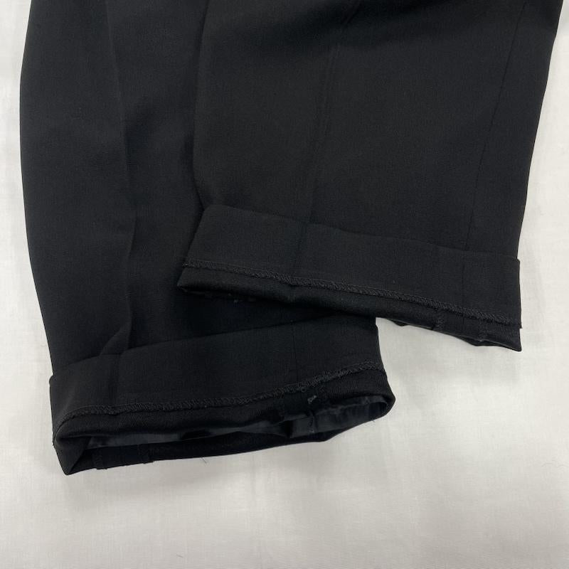 ニジュウサンク 23区 パンツ スラックス ハイウエスト 2タック ワイド スラックス 38 無地 黒 / ブラック / black レディース USED 古着 中古 50143314