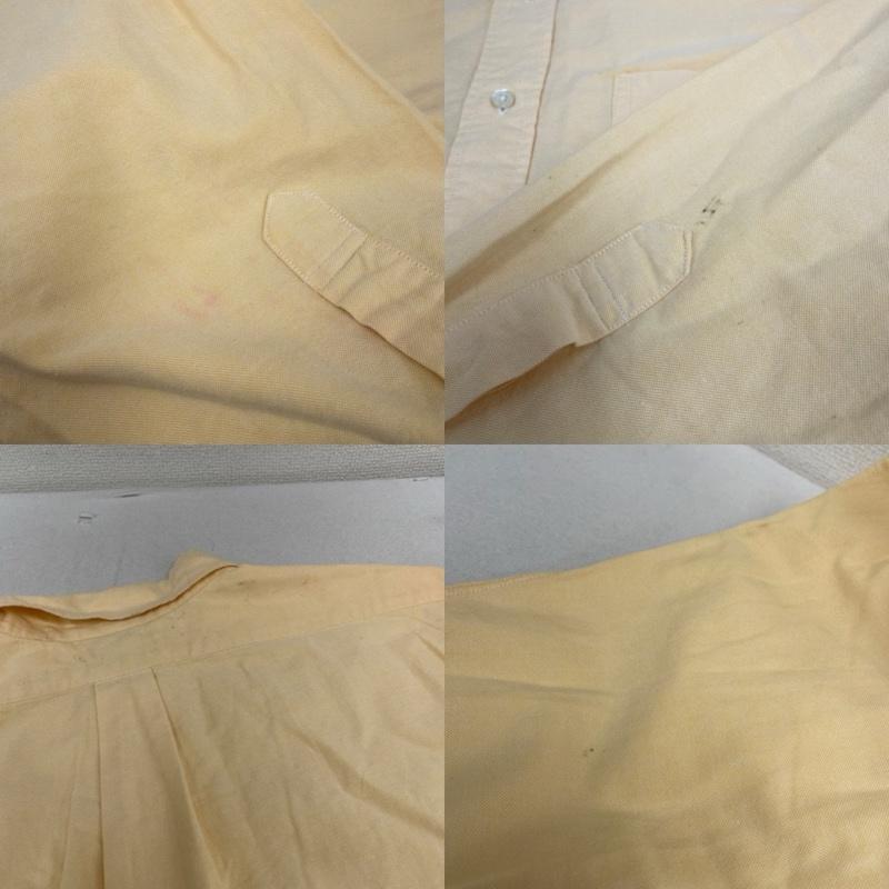 ブルックス ブラザーズ BROOKS BROTHERS シャツ、ブラウス 長袖 90s Makers 長袖 ボタンダウン シャツ ブラウス ロゴ 刺繍 USA製 サイズ16 1/2-5 - ロゴ、文字 X 刺繍 橙 / オレンジ / orange メンズ USED 古着 中古 50144002