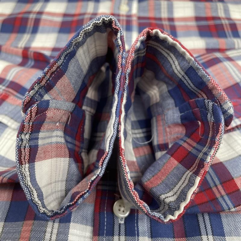 タウンクラフト TOWNCRAFT シャツ、ブラウス 長袖 90s 長袖 シャツ ブラウス Shirt ロングスリーブ オンブレチェック ボタンダウン L チェック マルチカラー / マルチカラー / multicolor メンズ USED 古着 中古 50144029