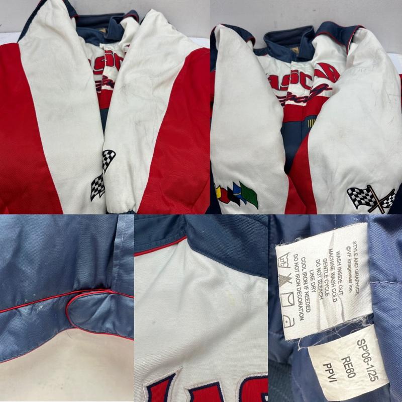 古着 USED ジャケット、上着 ジャンパー、ブルゾン 00s CHASE AUTHENTICS NASCAR 刺繍 ワッペン レーシング ジャケット XXL 白 / ホワイト / white X マルチカラー / マルチカラー / multicolor メンズ USED 古着 中古 50144066