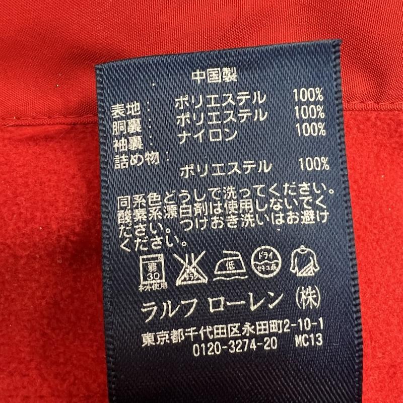 ポロラルフローレン POLO RALPH LAUREN ジャケット、上着 ジャンパー、ブルゾン ポニー刺繍 フリースライナー 中綿ブルゾン M 赤 / レッド / red メンズ USED 古着 中古 50144194