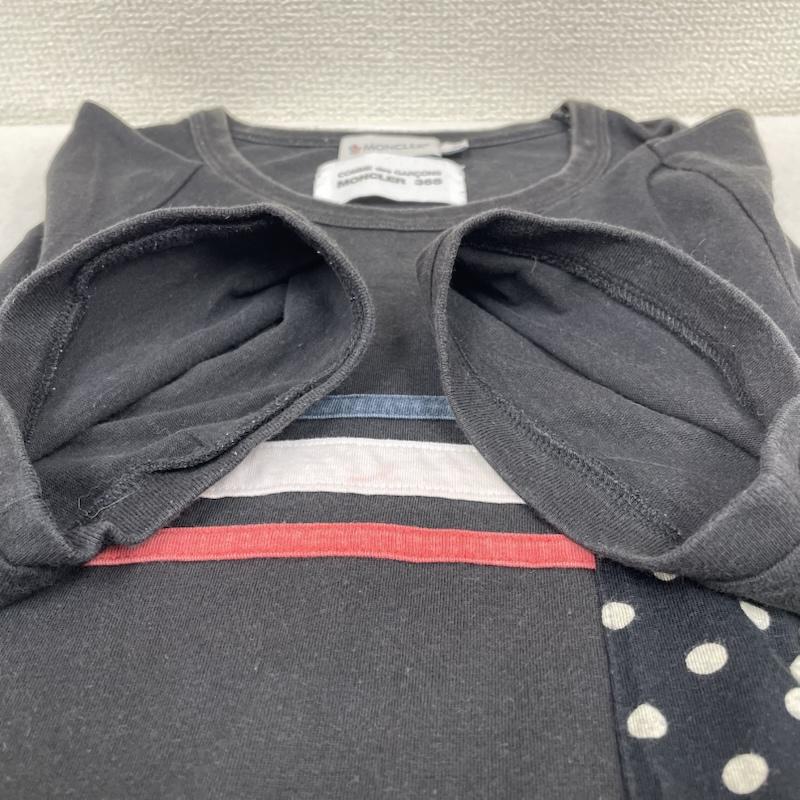 コムデギャルソン COMME des GARCONS Tシャツ 半袖 MONCLER コラボ IE-T003 半袖 Tシャツ スリーライン S ロゴ、文字 X 刺繍 黒 / ブラック / black メンズ USED 古着 中古 50144285