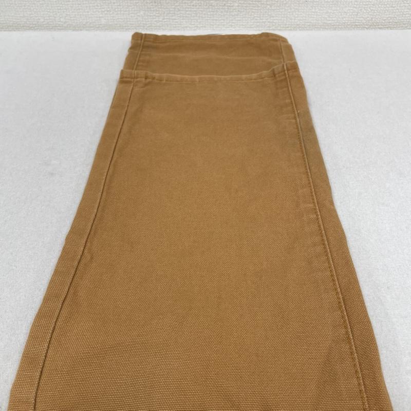 ポストオーバーオールズ POST OVERALLS パンツ ワークパンツ、ペインターパンツ ワーク ロング パンツ ダック地 ロゴ 刺繍 TARONジップ USA製 S ロゴ、文字 X 刺繍 茶 / ブラウン / brown メンズ USED 古着 中古 50144307