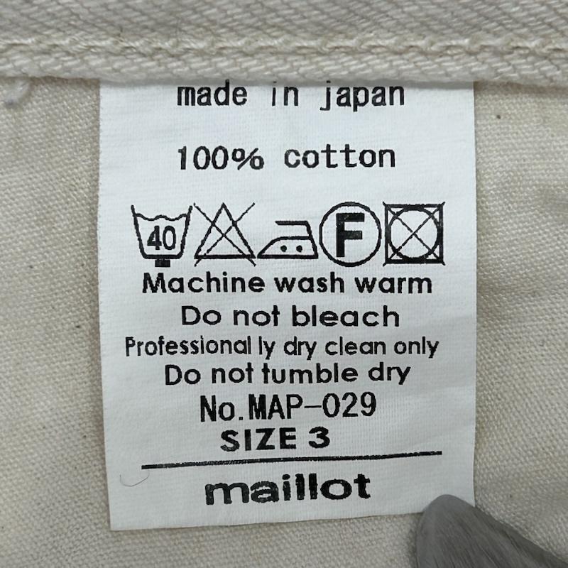マイヨ maillot パンツ デニム、ジーンズ toppo jeansトッポジーンズ ボタンフライ 股上浅め テーパードシルエット 5ポケットジーンズ セルヴィッチ MAP-029 3 無地 白 / ホワイト / white メンズ USED 古着 中古 50144385