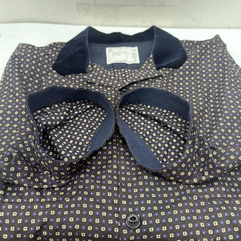 サカイ Sacai シャツ、ブラウス 半袖 22SS Komon Print Shirt 総柄 オープンカラー シャツ 22-02852M 4 茶 / ブラウン / brown メンズ USED 古着 中古 50144532