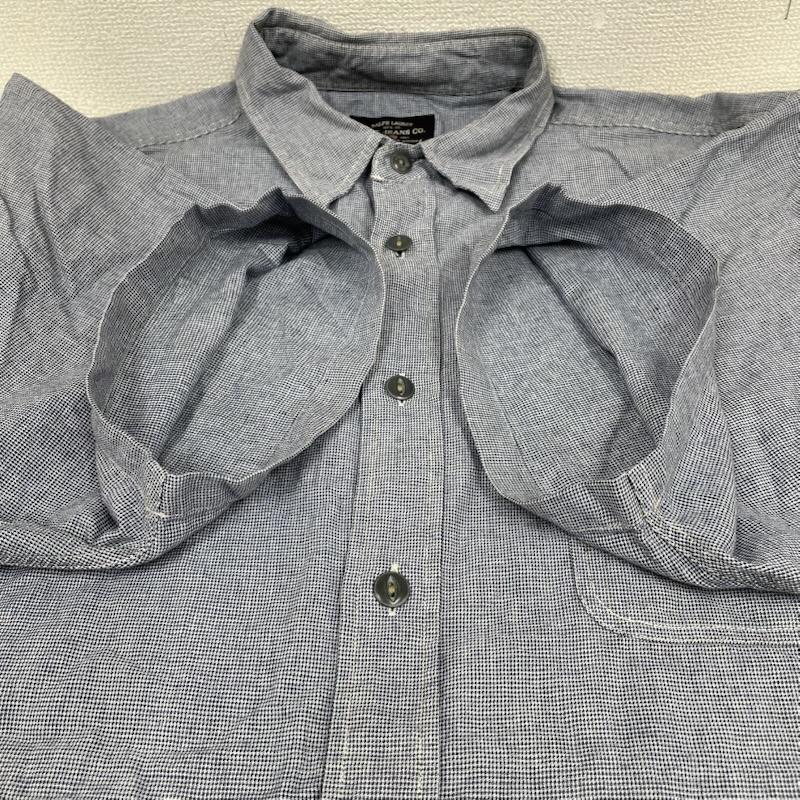 ポロジーンズカンパニー POLOJEANSCO. シャツ、ブラウス 半袖 半袖 シャンブレー シャツ ブラウス Shirt デザインシャツ 胸ポケット ボタン タグ刺繍 XL 青 / ブルー / blue メンズ USED 古着 中古 50144621